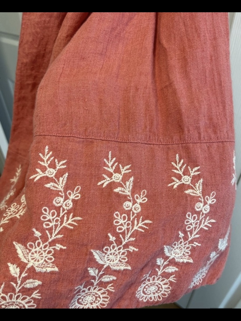 Christy Dawn Sleeveless Pink Midi Dress with Embroidered Hem - Picture 5 of 6